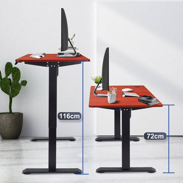 BilySen Electric Standing Desk, Height Adjustable Sit Stand Desk With Hooks For Home Office - View #8